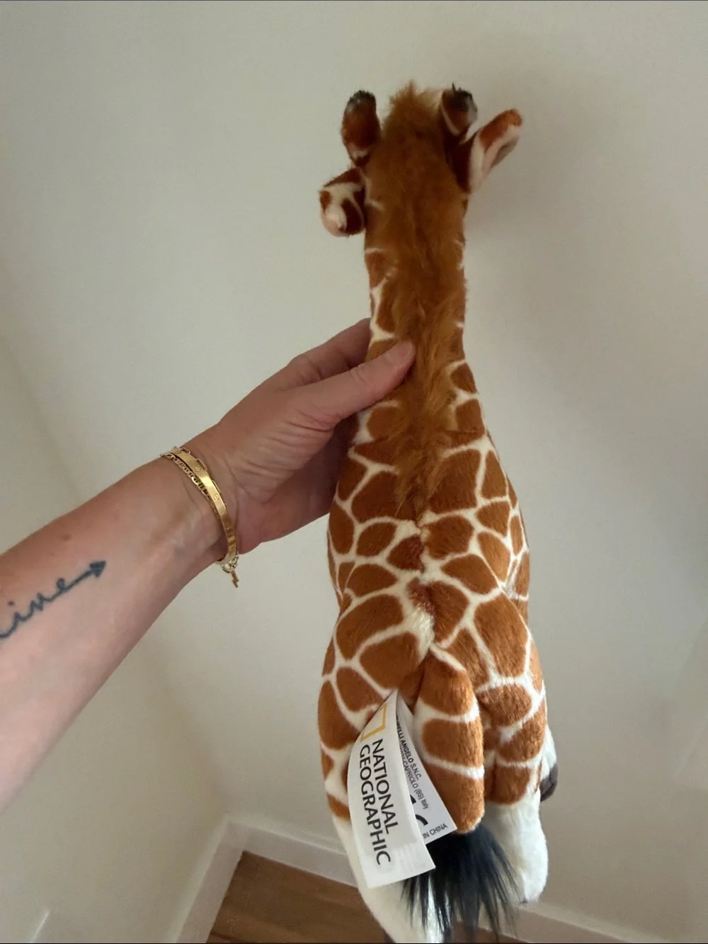 National Geographic Plush Giraffe Toy - Brown & White